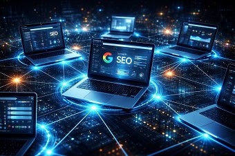 Arquitectura SEO Técnica Representación gráfica de una arquitectura de sitio web optimizada para SEO.