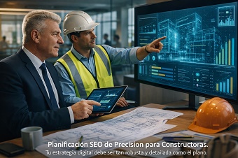 Orlando Fussoni Estratega SEO y arquitecto revisando planos digitales para optimizar la visibilidad de proyectos de construcción en México.