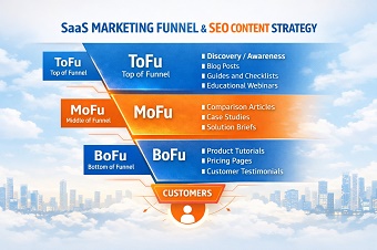 embudo-marketing-seo-saas El embudo de marketing SaaS y la estrategia de contenidos SEO.