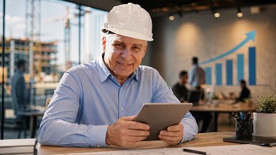 Orlando Fussoni, consultor SEO especialista en constructoras, ingenierías y arquitectos en España, planificando una estrategia de crecimiento digital.