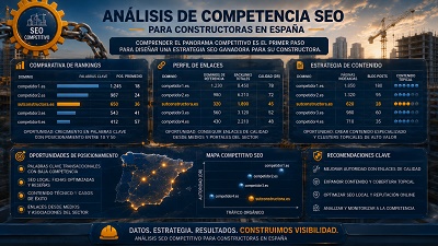 analisis-competencia-seo-construccion-espana Análisis de competencia SEO para constructoras en España, identificando oportunidades de posicionamiento.