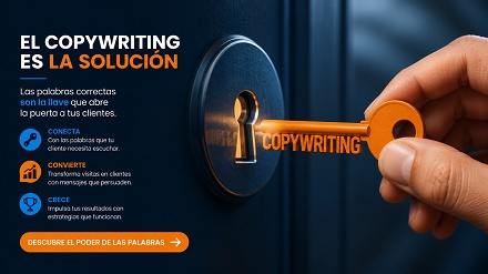 Mano acercando una llave a la cerradura, simbolizando cómo el copywriting es la solución para los problemas de negocio.