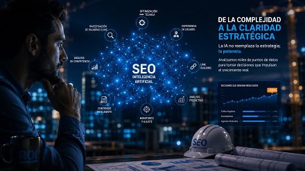 Gráfico de una red neuronal simbolizando los servicios de SEO con inteligencia artificial.